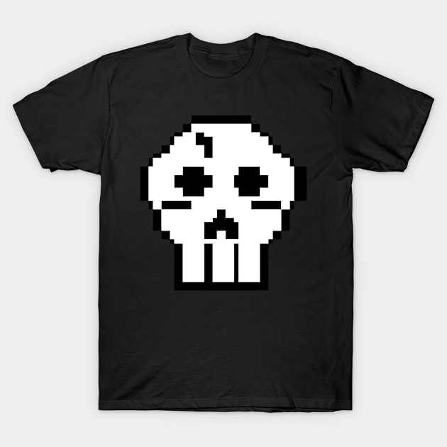 Pixel Skull T-Shirt by MacSquiddles